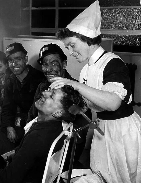 Sister Ada Starkey, one of the thirty four nurses helping to give miners a proper nursing