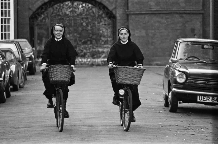 Framed Print : Sister Campion and Sister Gemma, students at Newnham College, University of Cambridge Framed Print : Sister Campion and Sister Gemma, students at Newnham College, University of Cambridge