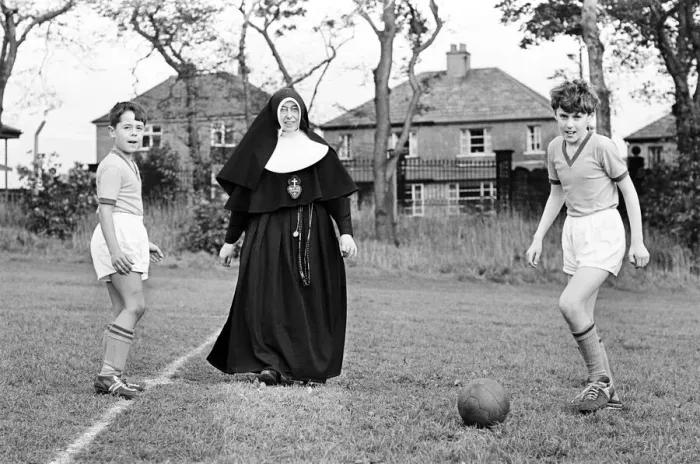 Framed Print : Sister Gabriel, chief coach, manager and trainer of the St Joseph Framed Print : Sister Gabriel, chief coach, manager and trainer of the St Joseph