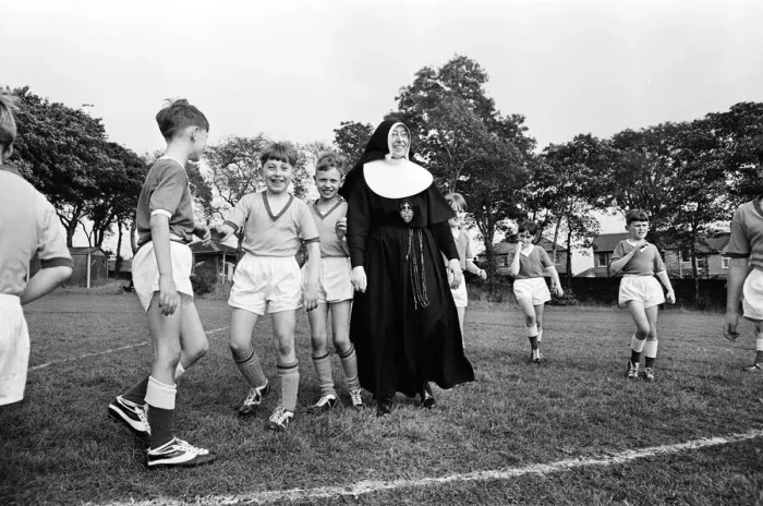 Framed Print : Sister Gabriel, chief coach, manager and trainer of the St Joseph Framed Print : Sister Gabriel, chief coach, manager and trainer of the St Joseph