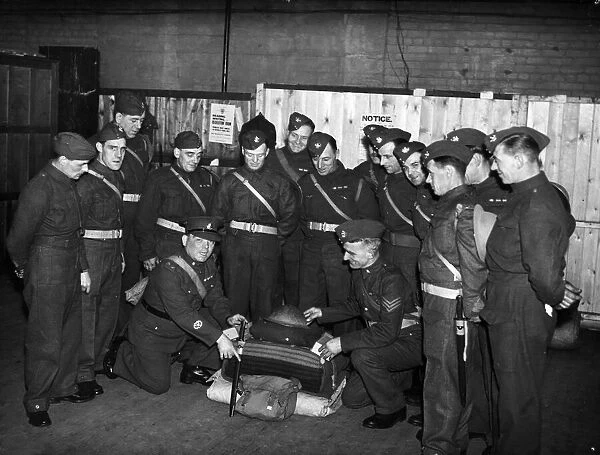 Sixth East Yorkshire Home Defence Corps in training during the Second World War
