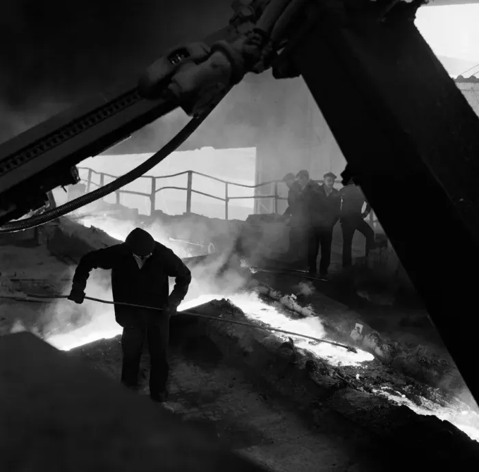 Framed Print : Skinningrove blast furnace plant, which is to close. 1971 Framed Print : Skinningrove blast furnace plant, which is to close. 1971