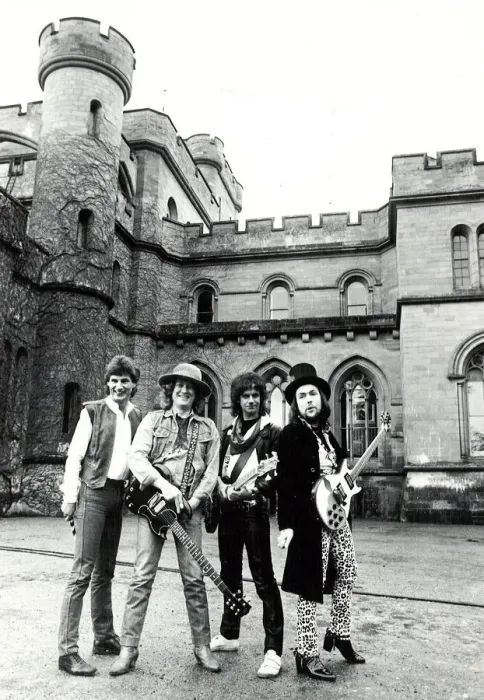 Framed Print : Slade at Eastnor Castle, near Ledbury. (L _-R) Don Powell, Noddy Holder Framed Print : Slade at Eastnor Castle, near Ledbury. (L _-R) Don Powell, Noddy Holder