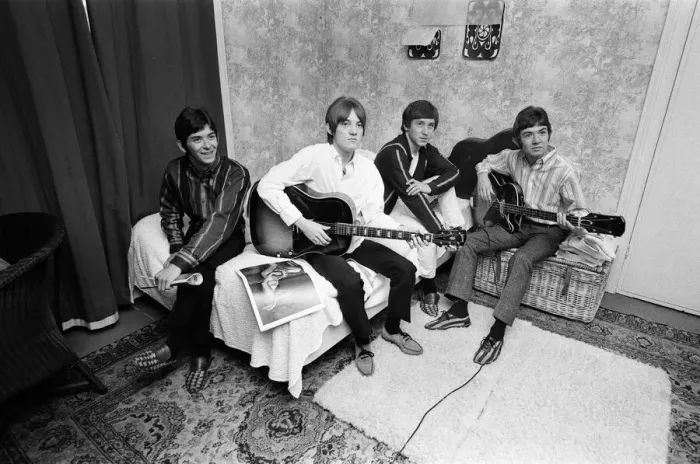 Framed Print : The Small Faces pop group pictured in a provincial hotel room as they watch their latest Framed Print : The Small Faces pop group pictured in a provincial hotel room as they watch their latest