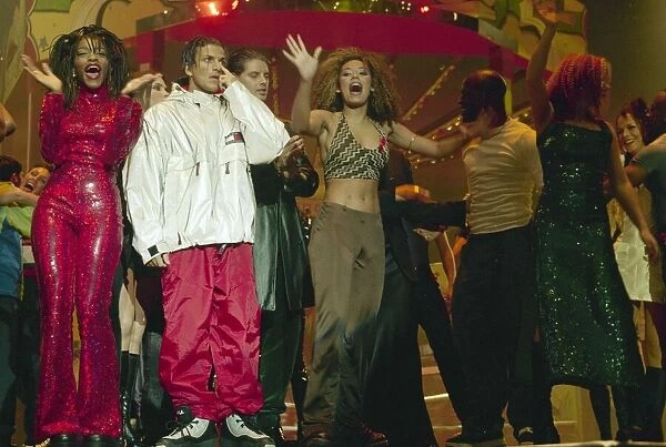 Smash Hits Pole Winners Party 1996 Spice Girl Mel B dancing