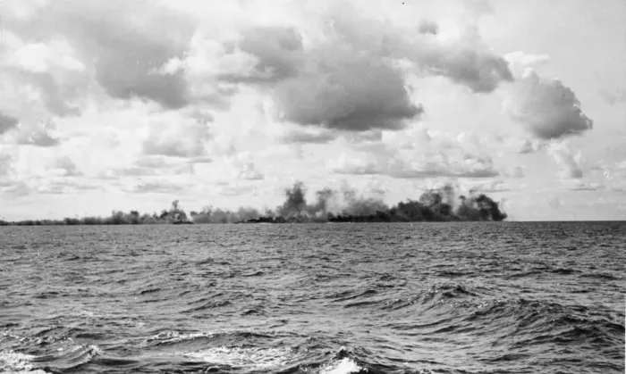 Framed Print : A smoke screen across the horizon makes an impenetrable barrier for the enemy Framed Print : A smoke screen across the horizon makes an impenetrable barrier for the enemy