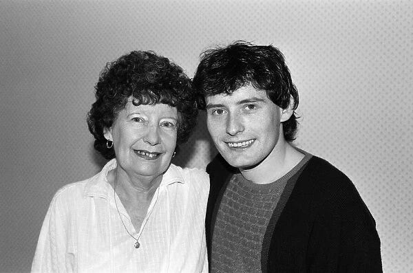 Snooker player Jimmy White pictured with his mother Lillian. 19th May 1984