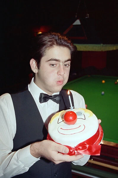 Snooker player Ronnie O Sullivan, pictured the day before his 16th birthday