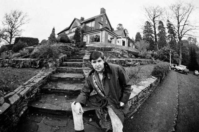 Framed Print : Snooker player Tony Knowles at his house near Lake Windermere in the Lake District Framed Print : Snooker player Tony Knowles at his house near Lake Windermere in the Lake District