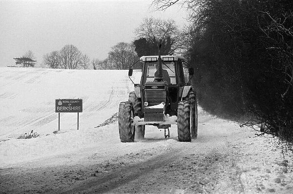 Snow in Berkshire. 15th January 1987