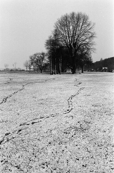 Snow scenes in Berkshire. December 1979