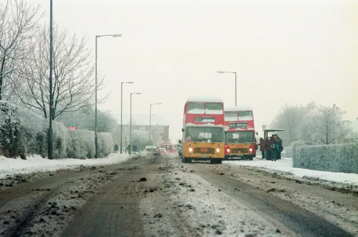 Framed Print : Snow Scenes, Teesside, 22nd February 1994 Framed Print : Snow Scenes, Teesside, 22nd February 1994