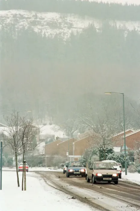 Framed Print : Snow Scenes, Teesside, 22nd February 1994