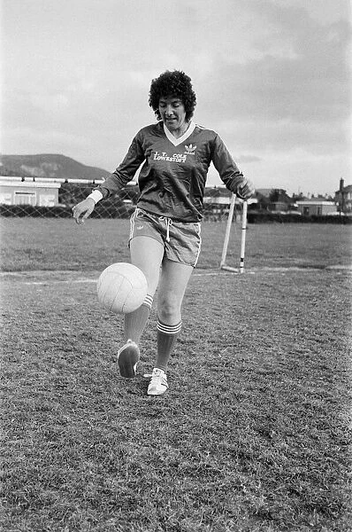 Soccer star Maureen Reynolds pictured in Prestatyn, North Wales. 5th June 1981