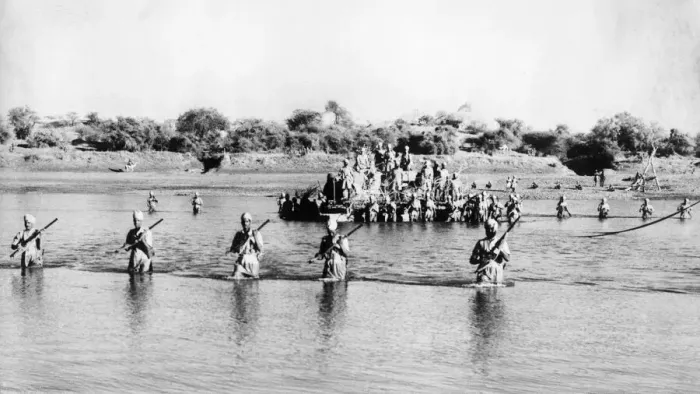 Framed Print : Soldiers from an Indian Infantry Brigade, holding advanced posts on the Eritrean frontier Framed Print : Soldiers from an Indian Infantry Brigade, holding advanced posts on the Eritrean frontier