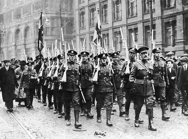 Soldiers of the The Manchester Regiment 8th Battalion (Ardwick)