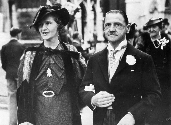Somerset Maugham and his bride Syrie shortly after their marriage