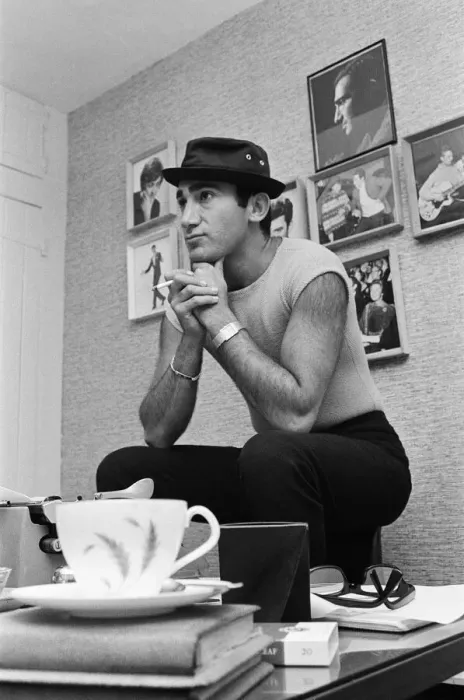 Framed Print : Songwriter and composer Lionel Bart in his flat in South Kensington Framed Print : Songwriter and composer Lionel Bart in his flat in South Kensington