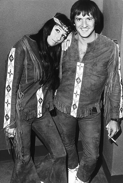 Sonny and Cher american pop singers in London August 1966