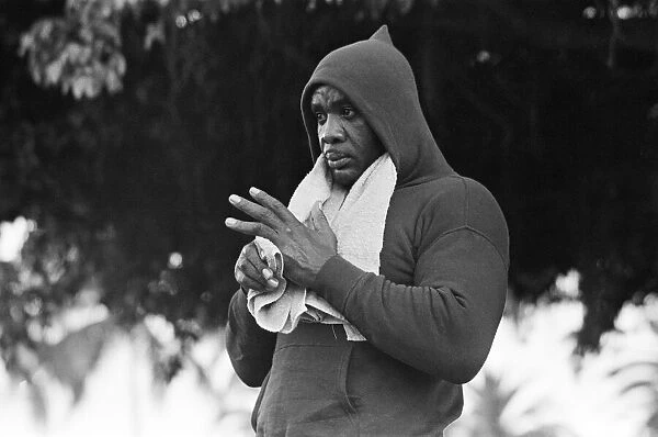 Sonny Liston, World Heavyweight Champion, training in Miami, Florida, USA