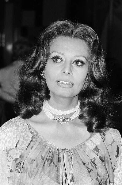 Sophia Loren attends a dinner at the Sporting Casino, Monte Carlo