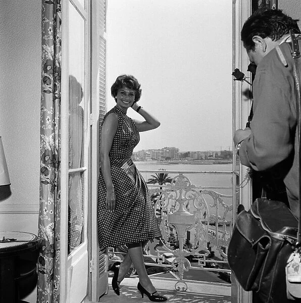 Sophia Loren at the Cannes film festival. May 1958