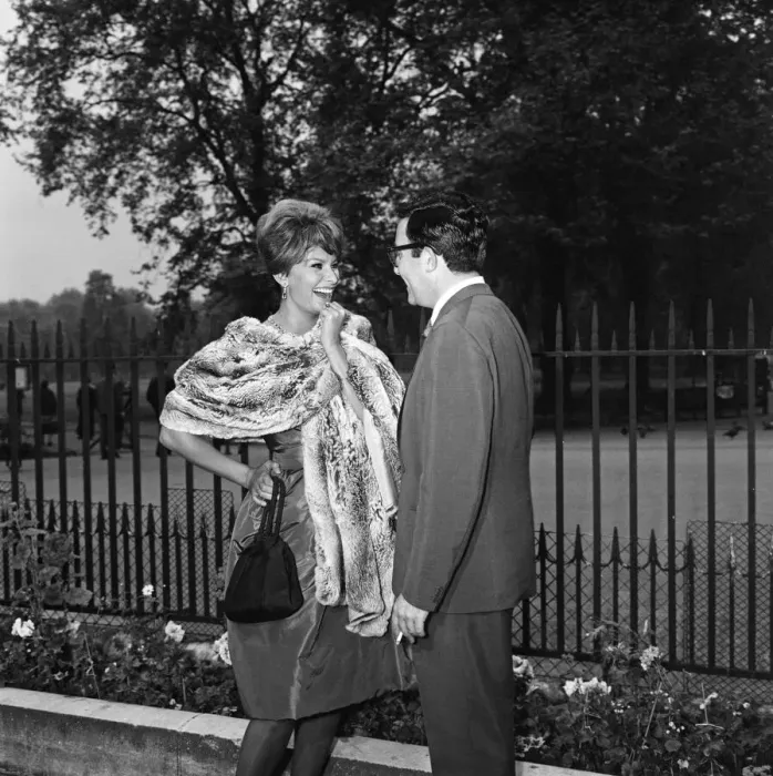 Framed Print : Sophia Loren with Peter Sellers. They will be starring together in the Dimitri de Framed Print : Sophia Loren with Peter Sellers. They will be starring together in the Dimitri de