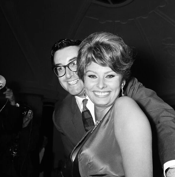 Sophia Loren with Peter Sellers. They will be starring together in the Dimitri de