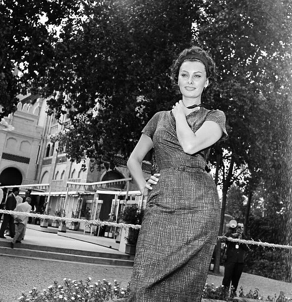 Sophia Loren at the Venice Film Festival. September 1958