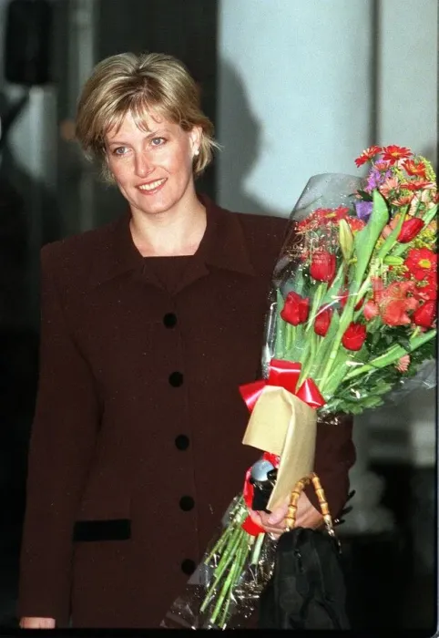 Framed Print : Sophie Rhys Jones January 1999 The fiancee of Prince Edward arrives for work on her
