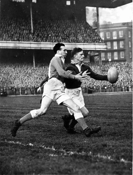 South Africa rugby union team tour of Britain in 1951. Wales v South Africa match