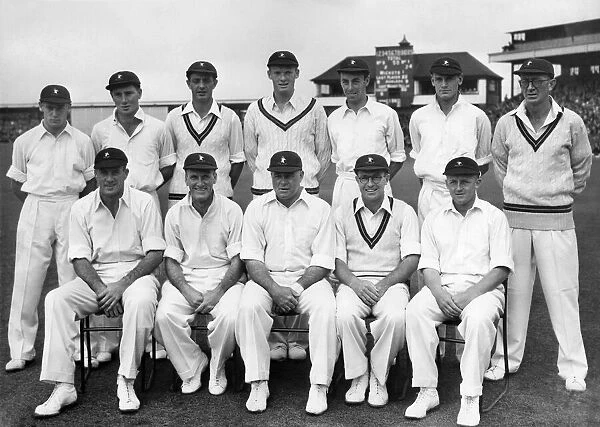 The South African Cricket Team pose for pictures before the start of the third test