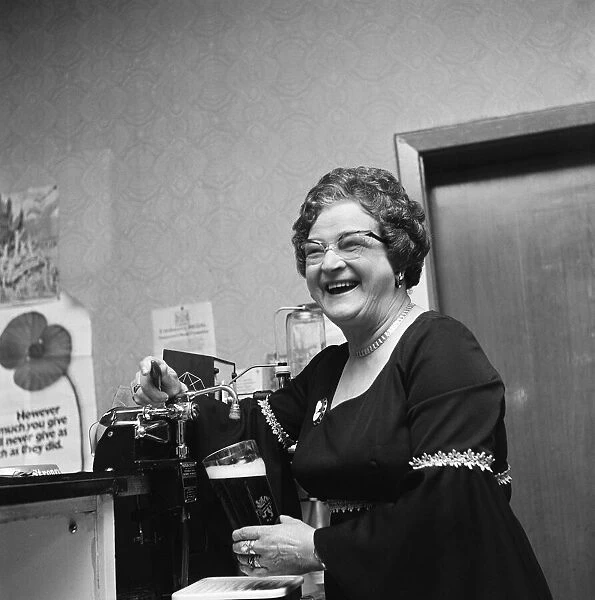 South Bank landlady of Cleveland retires. 1976