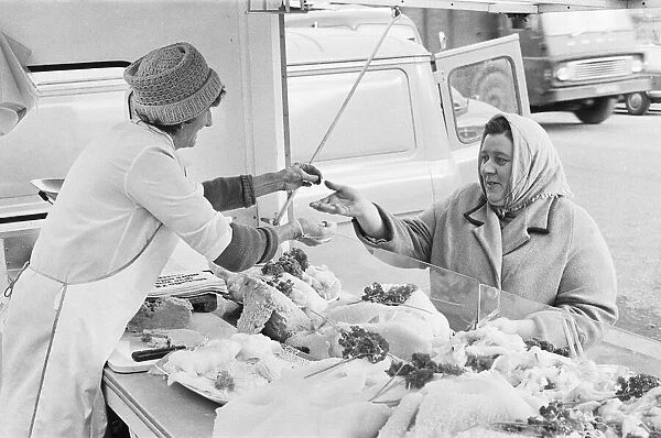 South Bank market tripe stall. Circa 1971
