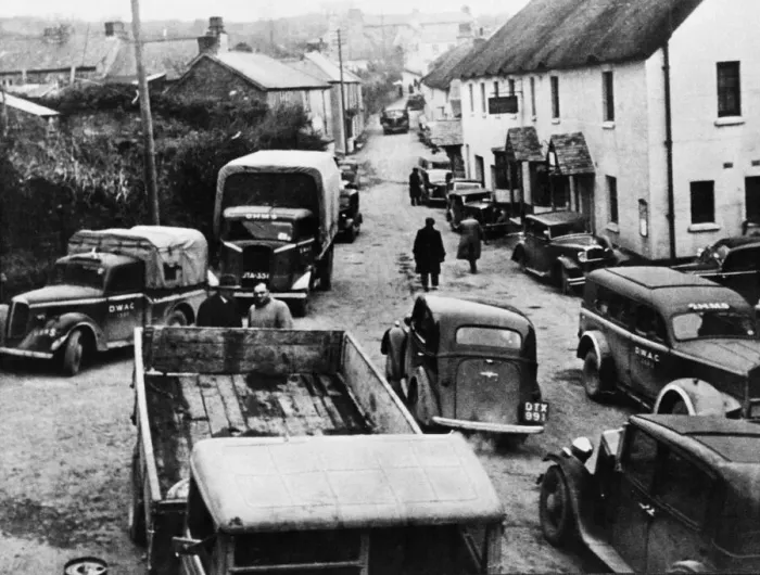 Framed Print : South Hams Evacuation. On the November the 4th Devon County Council were informed Framed Print : South Hams Evacuation. On the November the 4th Devon County Council were informed