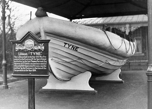 The South Shields lifeboat Tyne, pictured in 1932