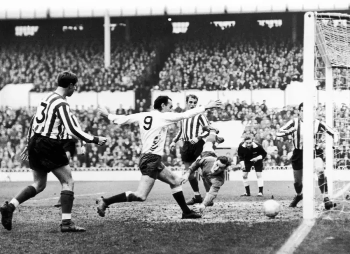 Framed Print : Southampton 1-2 Tottenham Hotspur, league match at The Dell, Saturday 11th November 1967 Framed Print : Southampton 1-2 Tottenham Hotspur, league match at The Dell, Saturday 11th November 1967