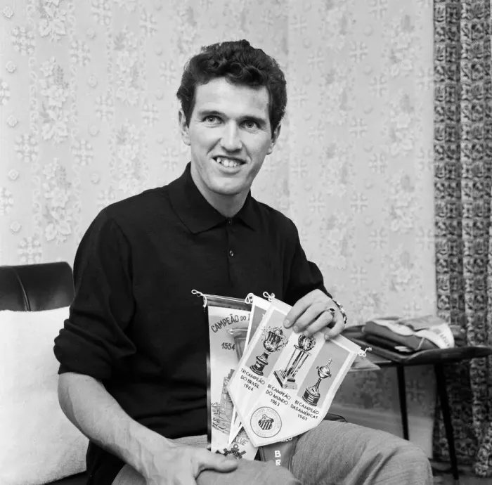 Framed Print : Southampton and England footballer Terry Paine pictured at his home in Southampton after Framed Print : Southampton and England footballer Terry Paine pictured at his home in Southampton after