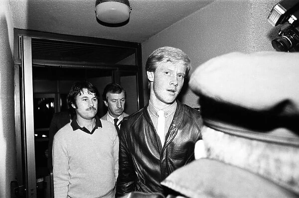 Southampton FC Players, 7th October 1982. Rape Charge players leave Sweden