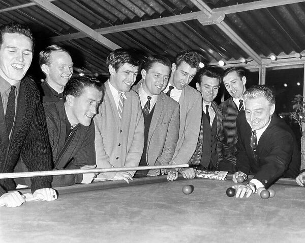 Southampton FC players and manager at Ocean Hotel, Brighton, Monday 30th December 1963