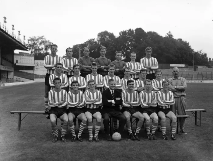 Framed Print : Southampton FC Pre Season Photocall, 13th August 1964