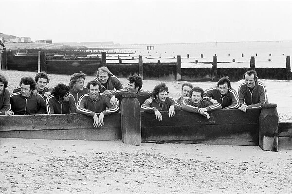Southampton FC in training at Frinton Lodge Hotel, Frinton, Essex, 31st March 1976