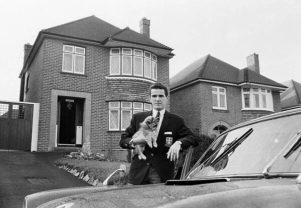 Southampton FC winger and England international Terry Paine pictured outside his