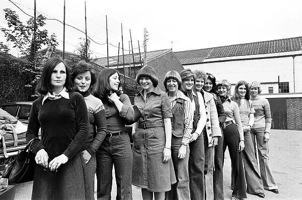 Southampton FC Wives, pictured ahead of tomorrows FA Cup Final, Friday 30th April 1976