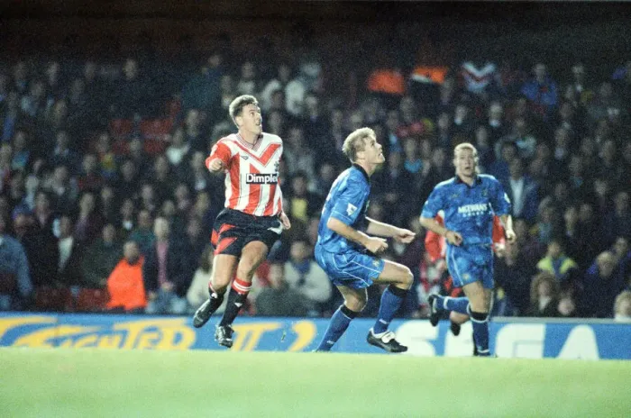Framed Print : Southampton v Newcastle United 24th October 1993 Matt Le Tissier Southampton No 7