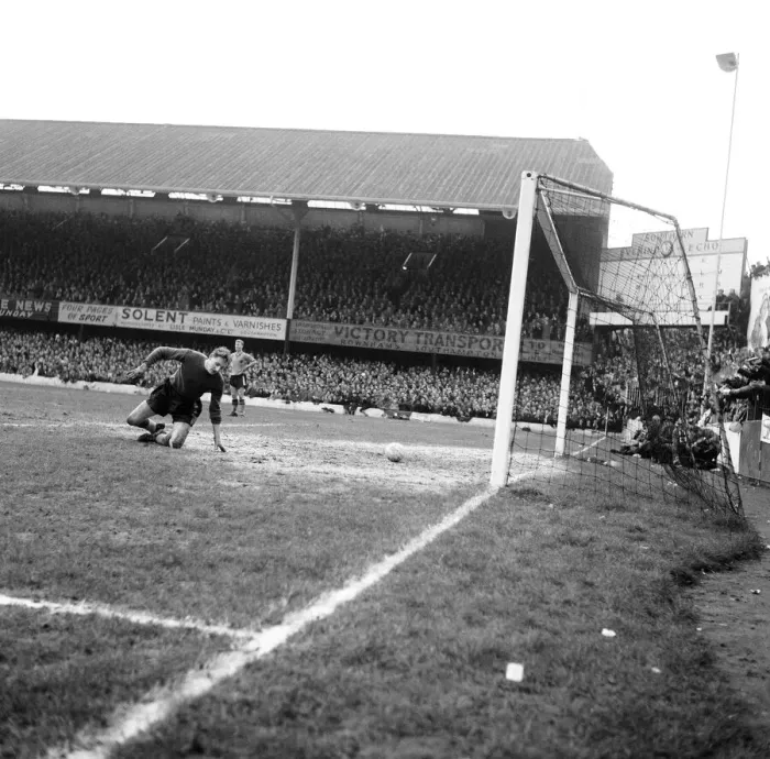 Framed Print : Southampton v Watford, FA Cup match at The Dell, Saturday 30th January 1960 Framed Print : Southampton v Watford, FA Cup match at The Dell, Saturday 30th January 1960