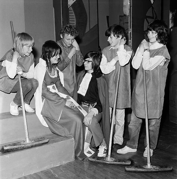 Southlands School operetta rehearsal, Middlesbrough. 1972