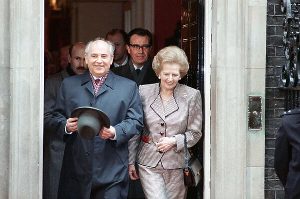 Soviet Leader, Mikhail Gorbachev, with British Prime Minister, Margaret Thatcher