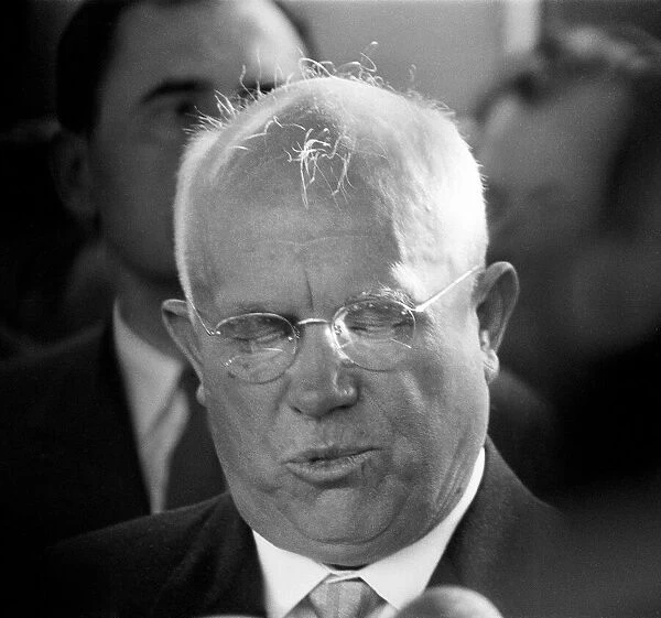 Soviet Premier Nikita Khrushchev, pictured in Vienna, Austria for talks with American