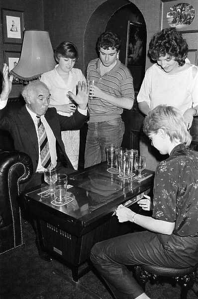 Space Invader machines in a pub. 1980